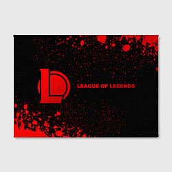 Холст прямоугольный League of Legends - red gradient по-горизонтали, цвет: 3D-принт — фото 2