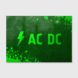 Холст прямоугольный AC DC - green gradient по-горизонтали, цвет: 3D-принт — фото 2