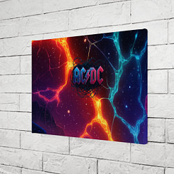 Холст прямоугольный ACDC логотип в градиенте, цвет: 3D-принт — фото 2