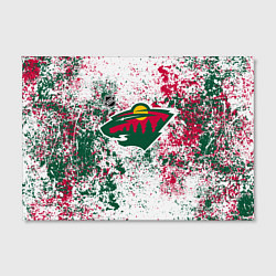 Холст прямоугольный Minnesota Wild NHL white, цвет: 3D-принт — фото 2