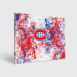 Холст прямоугольный Montreal Canadiens NHL white, цвет: 3D-принт