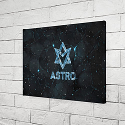 Холст прямоугольный Astro логотип из синего стекла, цвет: 3D-принт — фото 2