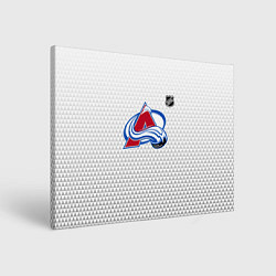 Холст прямоугольный Колорадо Эвеланш - белый геометрический градиент, цвет: 3D-принт