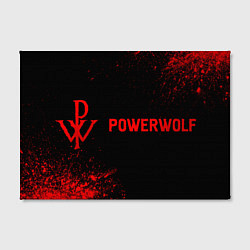 Холст прямоугольный Powerwolf - red gradient по-горизонтали, цвет: 3D-принт — фото 2