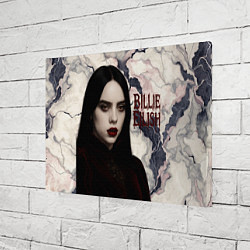 Холст прямоугольный Билли Айлиш в стиле готики, цвет: 3D-принт — фото 2