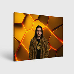 Холст прямоугольный Bones с цепью в шубе, цвет: 3D-принт