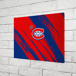 Холст прямоугольный Монреаль Канадиенс - брызги, цвет: 3D-принт — фото 2