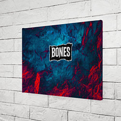 Холст прямоугольный Логотип Bones, цвет: 3D-принт — фото 2