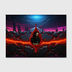 Холст прямоугольный Bones внутри капли, цвет: 3D-принт — фото 2