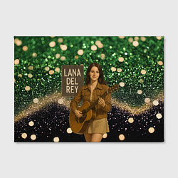 Холст прямоугольный Lana Del Rey играет на гитаре, цвет: 3D-принт — фото 2