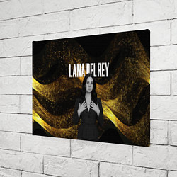 Холст прямоугольный Lana Del Rey в черном платье, цвет: 3D-принт — фото 2