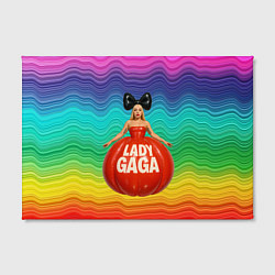 Холст прямоугольный Леди Гага в круглом надувном платье, цвет: 3D-принт — фото 2