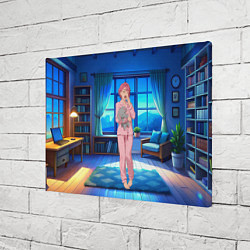 Холст прямоугольный Сиратори Айра хочет спать, цвет: 3D-принт — фото 2