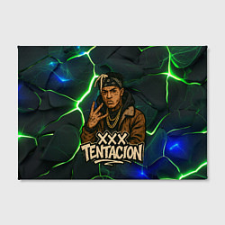 Холст прямоугольный XXXTentacion anime style, цвет: 3D-принт — фото 2