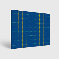Холст прямоугольный Color blue yellow cross, цвет: 3D-принт