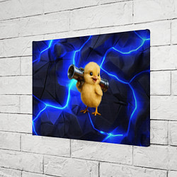 Холст прямоугольный Цыпленок с базукой, цвет: 3D-принт — фото 2