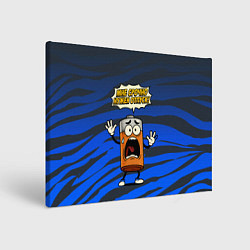 Холст прямоугольный Мне срочно нужен отпуск - батарейка, цвет: 3D-принт