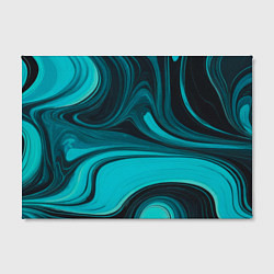 Холст прямоугольный Мраморный малахитовый узор из изумрудных разводов, цвет: 3D-принт — фото 2