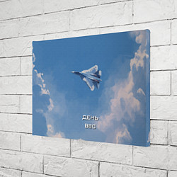 Холст прямоугольный День ВВС - Су 57, цвет: 3D-принт — фото 2