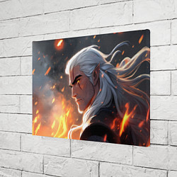 Холст прямоугольный Ведьмак в аниме стиле, цвет: 3D-принт — фото 2