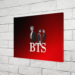 Холст прямоугольный BTS красно-черный фон, цвет: 3D-принт — фото 2