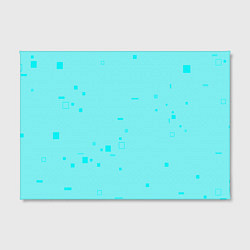 Холст прямоугольный Color light blue shapes, цвет: 3D-принт — фото 2