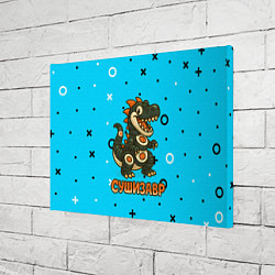 Холст прямоугольный Сушизавр, цвет: 3D-принт — фото 2