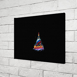 Холст прямоугольный Ёлка компания, цвет: 3D-принт — фото 2