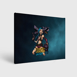 Холст прямоугольный League of Legends Jinx, цвет: 3D-принт