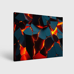 Холст прямоугольный Orange glow, цвет: 3D-принт
