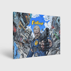 Холст прямоугольный Fallout брутальный седьмой, цвет: 3D-принт