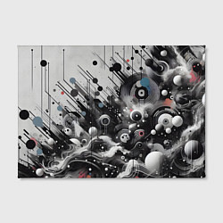 Холст прямоугольный Абстрактный паттерн - нейроарт фантазия, цвет: 3D-принт — фото 2