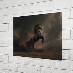 Холст прямоугольный Лошадь встает на дыбы, цвет: 3D-принт — фото 2