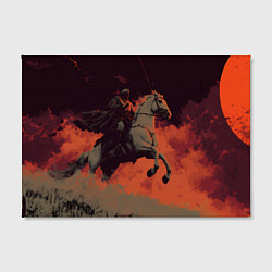 Холст прямоугольный Всадник на лошади, цвет: 3D-принт — фото 2