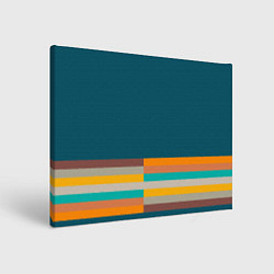 Холст прямоугольный Индиго и шумовой градиент заката с текстурой, цвет: 3D-принт