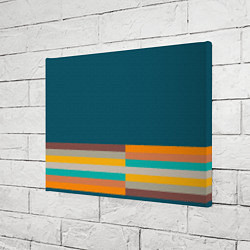 Холст прямоугольный Индиго и шумовой градиент заката с текстурой, цвет: 3D-принт — фото 2