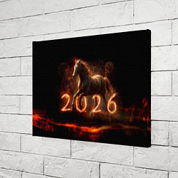 Холст прямоугольный Огненная лошадь 2026, цвет: 3D-принт — фото 2