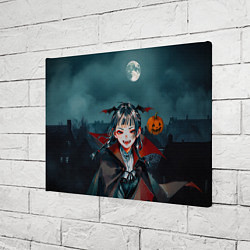 Холст прямоугольный Вампирша МаоМао - Монолог Фармацевта аниме Хэллоуи, цвет: 3D-принт — фото 2