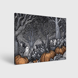 Холст прямоугольный Осенние шалости духов, цвет: 3D-принт