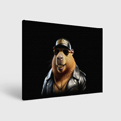 Картина прямоугольная Капибара в бейсболке