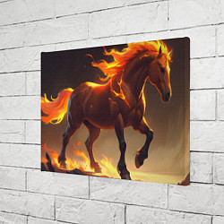 Холст прямоугольный Благородная огненная лошадь, цвет: 3D-принт — фото 2