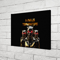 Холст прямоугольный Животные терминаторы, цвет: 3D-принт — фото 2