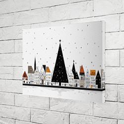 Холст прямоугольный Новый год - минимализм, цвет: 3D-принт — фото 2