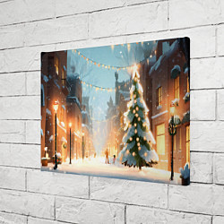 Холст прямоугольный Новогодняя елочка, цвет: 3D-принт — фото 2