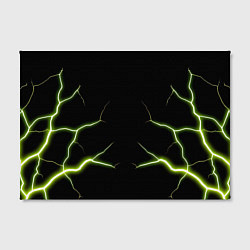 Холст прямоугольный Color green black, цвет: 3D-принт — фото 2