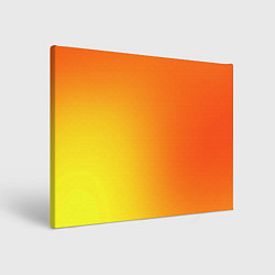 Холст прямоугольный Color orange red, цвет: 3D-принт