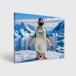 Холст прямоугольный Императорский пингвин, цвет: 3D-принт