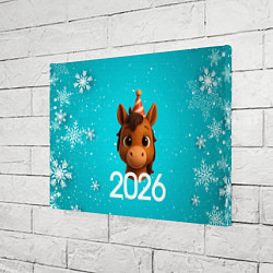 Холст прямоугольный Голова лошадки, цвет: 3D-принт — фото 2