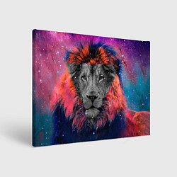 Холст прямоугольный Космический лев, цвет: 3D-принт