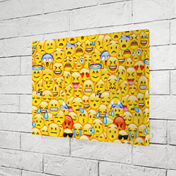 Холст прямоугольный Emoji, цвет: 3D-принт — фото 2